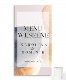 Menu weselne składane -...