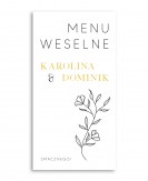 Prostokątne menu na...