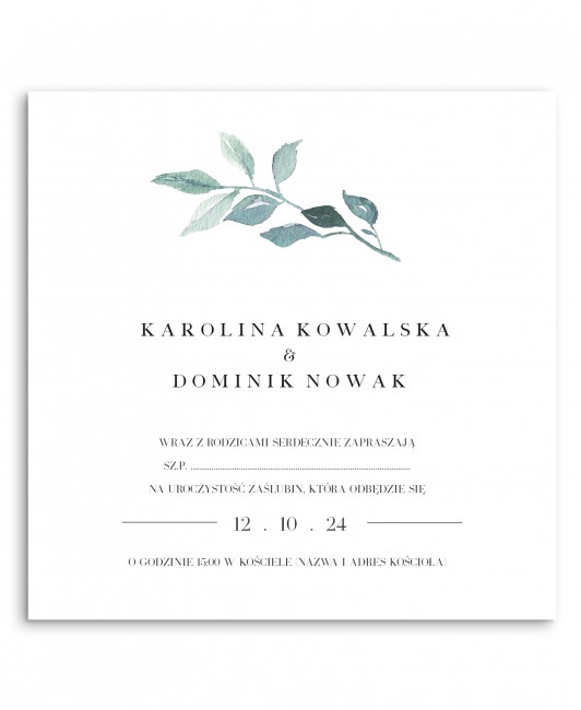 Personalizowane zaproszenie...