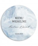 Menu weselne okrągłe z...