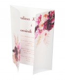 Zaproszenie ślubne z kalką...