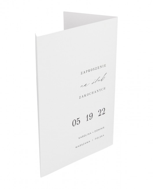 Nowoczesne zaproszenie...