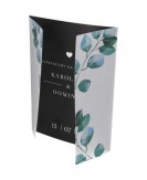 Czarne zaproszenie ślubne z...