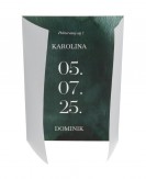 Zaproszenie ślubne z kalką...