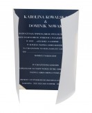 Zaproszenie ślubne glamour...