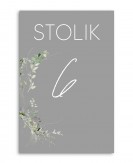 Numer stolika szary -...