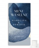 Menu weselne składane -...