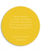 Zawieszka na alkohol żółta...