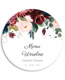 Menu weselne okrągłe -...