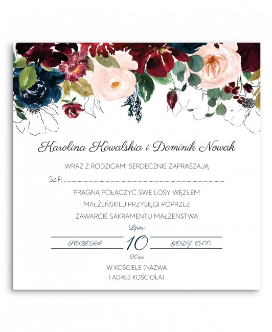 Rustykalne zaproszenie...