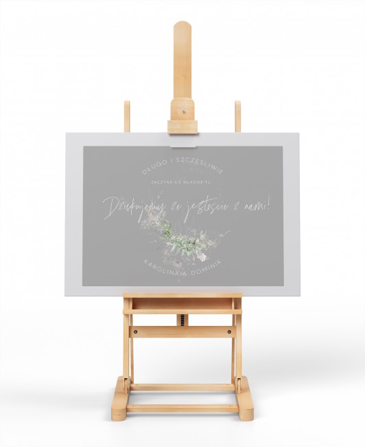 Tablica powitalna dla gości...