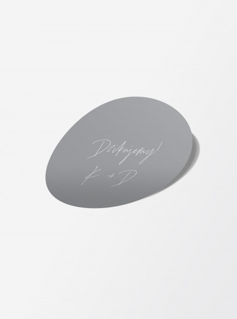 Naklejka ślubna okrągła...