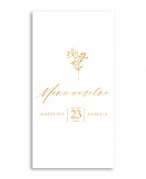 Złocone menu weselne w...