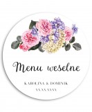 Menu weselne okrągłe -...