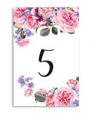 Kolorowy numer stolika...