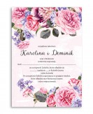 Piękne zaproszenie ślubne z...