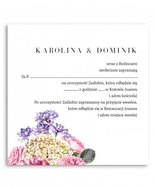 Zaproszenie ślubne...