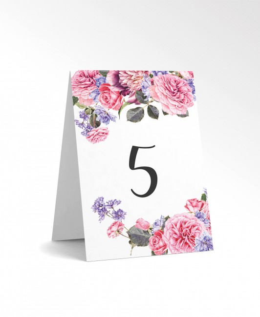 Kolorowy numer stolika...