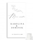 Menu weselne składane w...