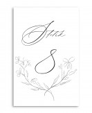 Numer stolika w stylu...