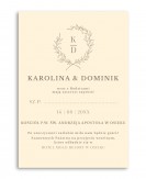 Zaproszenie ślubne proste...