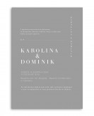 Zaproszenie ślubne proste...