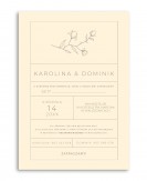 Zaproszenie ślubne proste...
