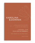 Zaproszenie ślubne proste...