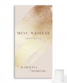 Menu weselne składane -...