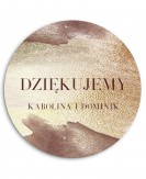 Naklejka ślubna - malowany...