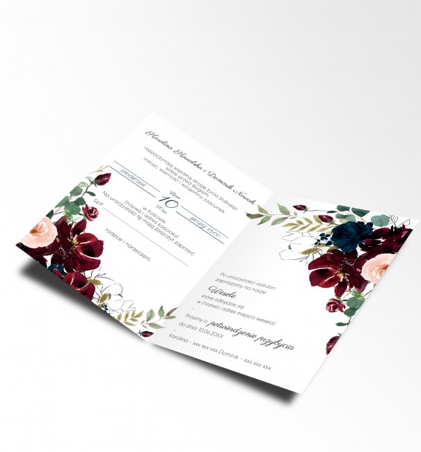 Rustykalne zaproszenie...