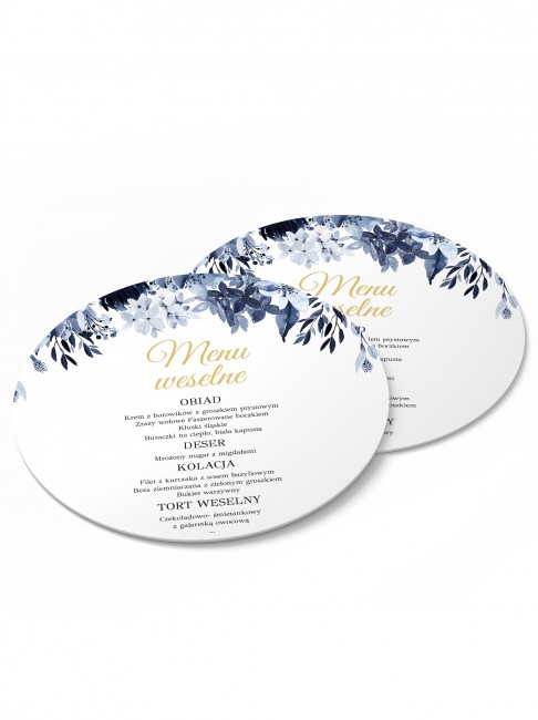 Menu weselne okrągłe -...