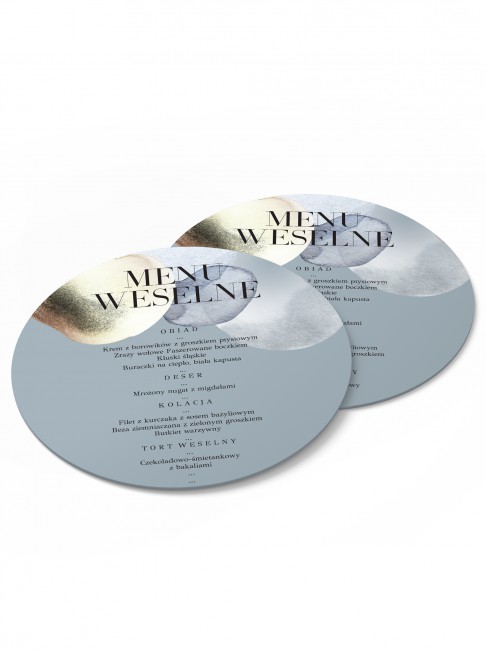 Menu weselne okrągłe -...