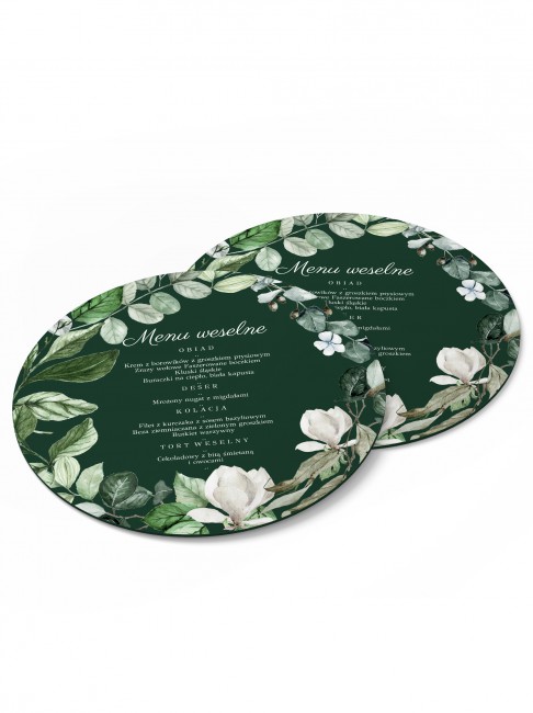 Menu weselne okrągłe -...