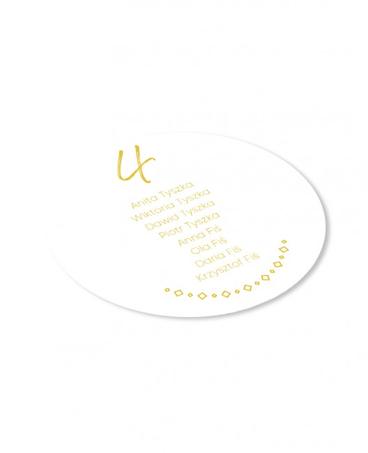 Okrągła karta z...