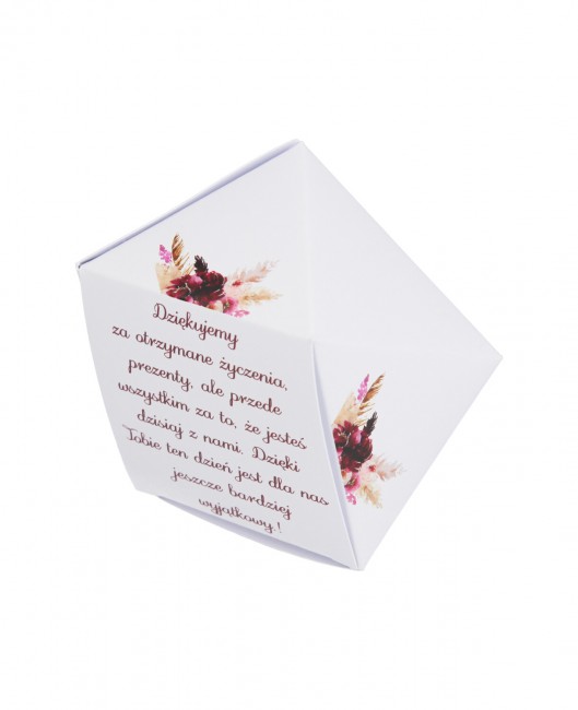 Ślubne pudełko-kryształ w...