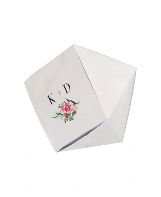 Ślubne pudełko-kryształ -...