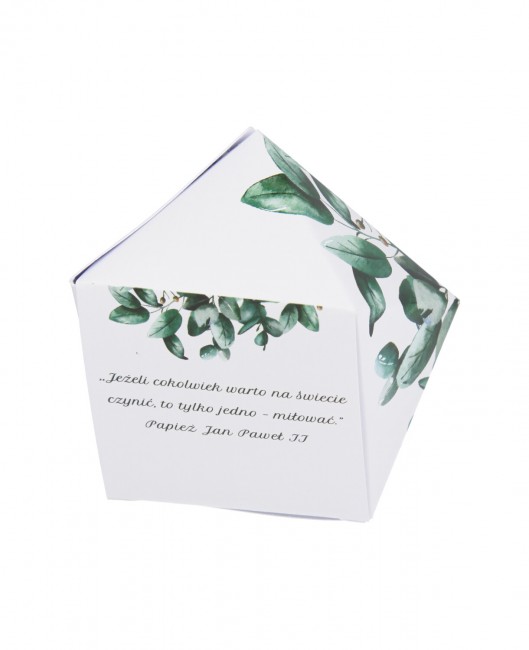 Ślubne pudełko-kryształ - z...