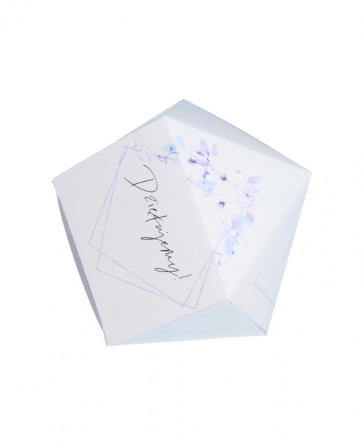 Ślubne pudełko-kryształ - z...