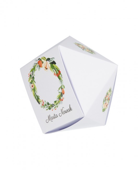 Ślubne pudełko-kryształ - z...