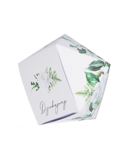 Ślubne pudełko-kryształ - z...