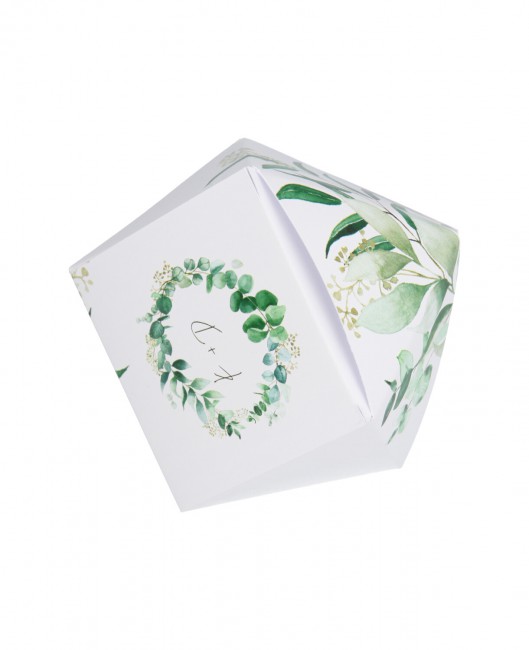 Ślubne pudełko-kryształ - z...