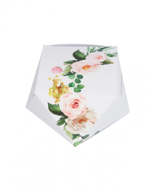 Ślubne pudełko-kryształ - z...