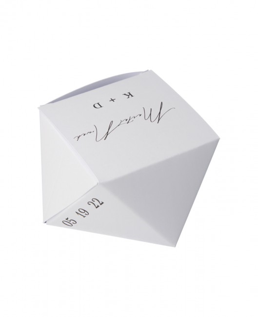 Ślubne pudełko-kryształ w...