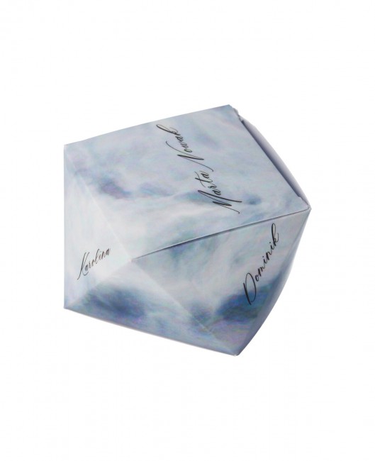 Ślubne pudełko-kryształ - z...