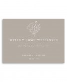 Tablica powitalna dla gości...