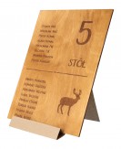 Drewniana karta z...