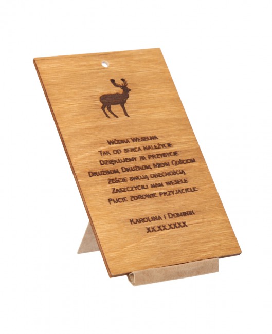 Drewniana zawieszka na...