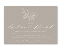 Zaproszenie ślubne poziome...