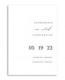 Zaproszenie ślubne w stylu...